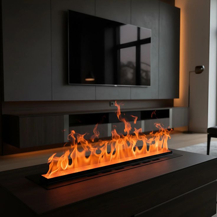 ელექტრო ბუხარი YK-305R/black/1200*240*170